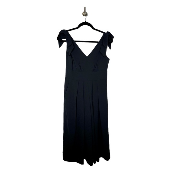 NEW J. Crew Jalopy Bow-Embellished Crepe Jumpsuit in Black Size 4Petite - Picture 9 of 10